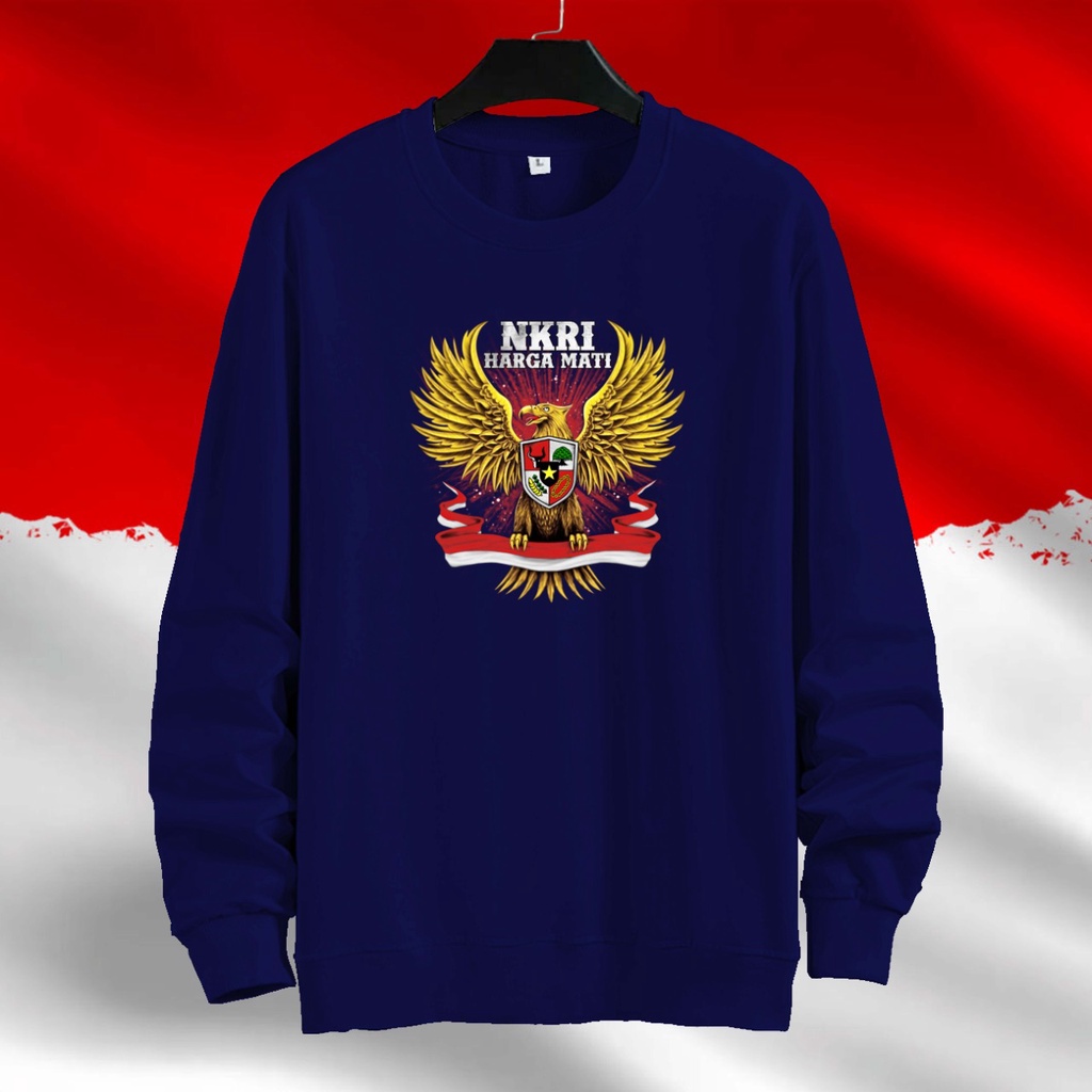 Baju sweater (DTF NKRI) Pria Lengan panjang /Outerwear/Sweater pria/Fashion pria/Sweater Pria Basic Jumper