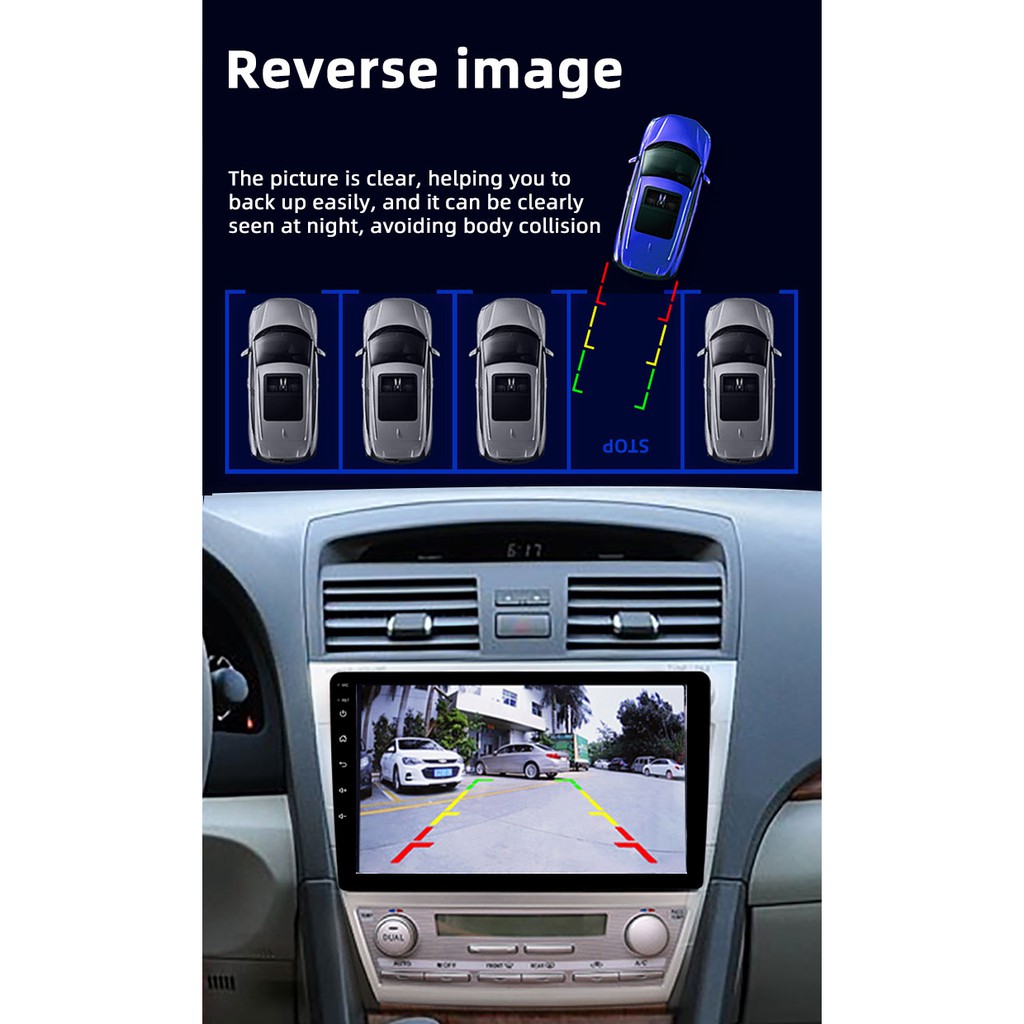 Head unit Android Dual DVR GPS DSP 9 inch Carplay Quad-core  Android 10 Dual DVR front and rear cam
