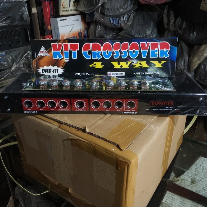 Box plus kit crossover 4way CKJ DHB 411 / paket crossover ckj dhb 411