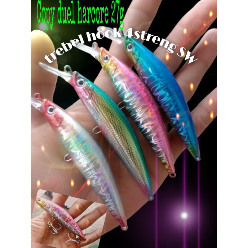 Umpan pancing troling& longcast 90S 27g hook 4xstrong