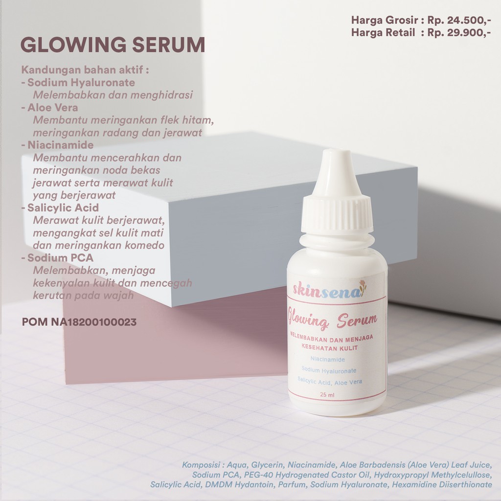 Skinsena Paket Glowing Series