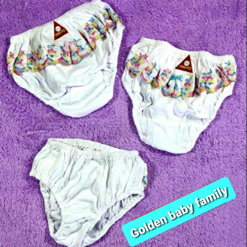 6 pcs Cd Kimpo /celana dalam anak cewek renda pelangi