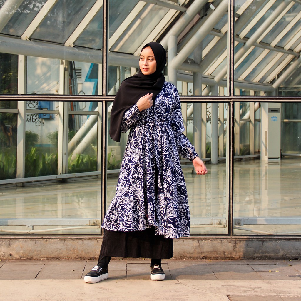 Kardigan Long Outer/Cardigan Oversize/Pakaian Wanita/Fashion Muslim Wanita Syar'i