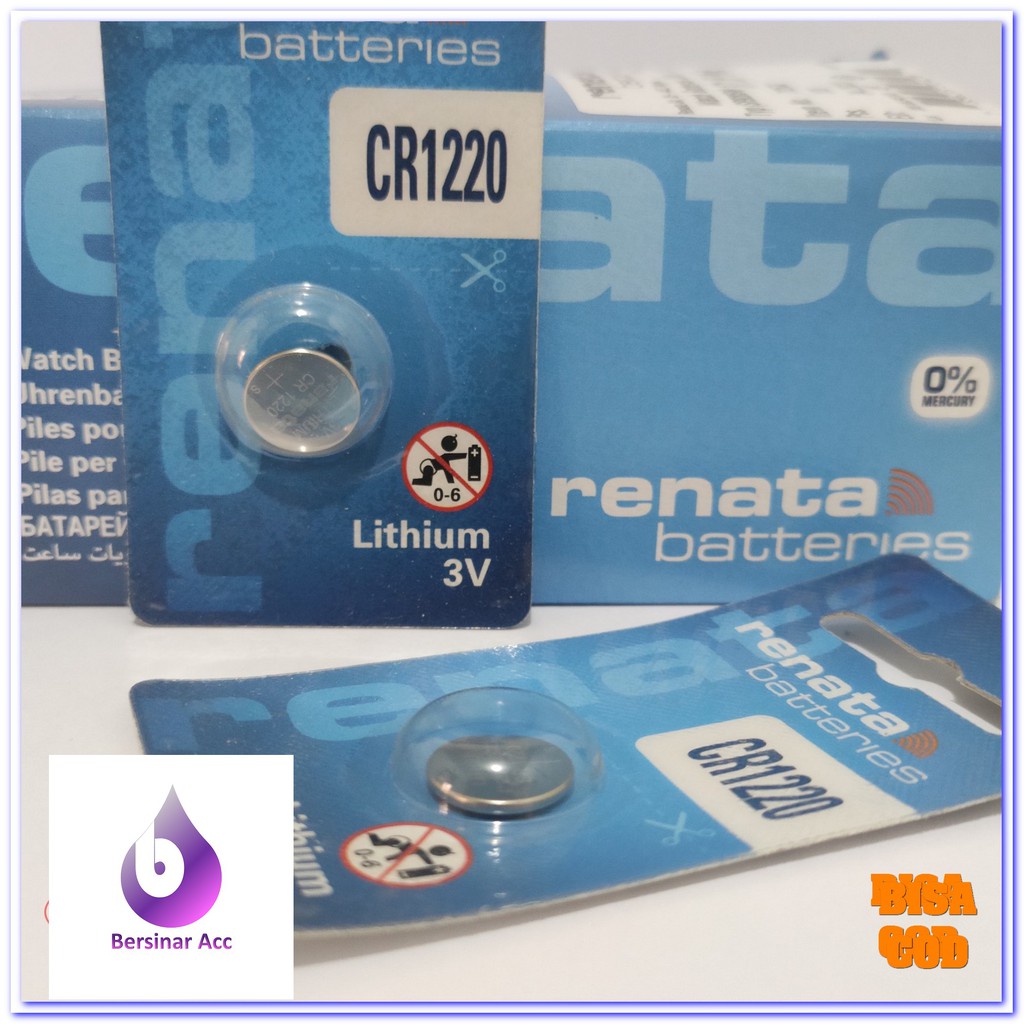 BATREI RENATA ORIGINAL CR1220 / Baterai Jam Tangan