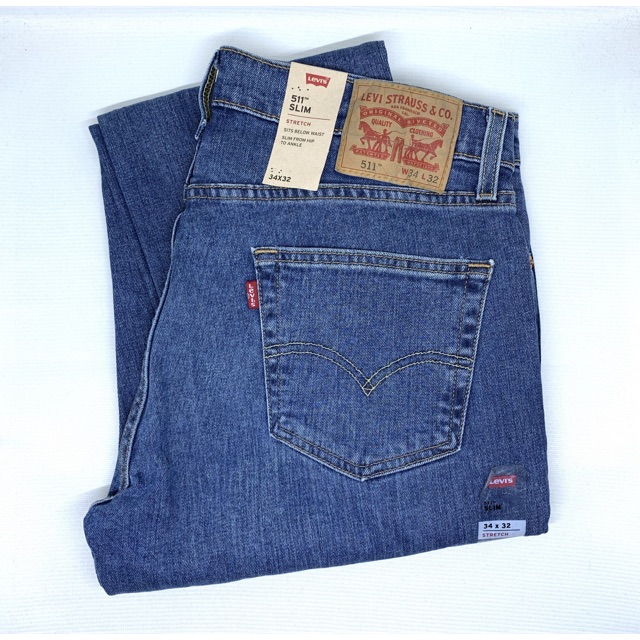 Celana Jeans LEVI'S 511 ORIGINAL Stretch Warna TRUE DENIM - Slim Fit #originallevis #levis #levisori