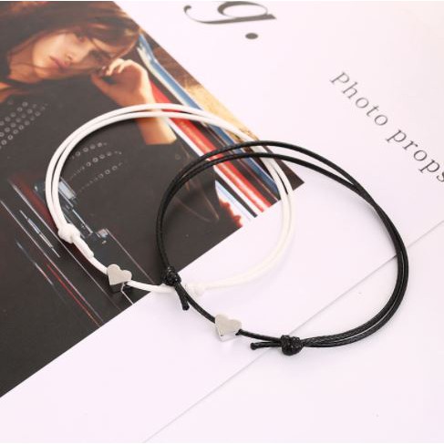 Gelang Couple LOVE SIMPLE KNOT Waterproof Tali Korea