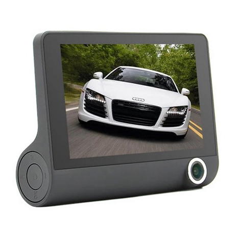 Baco Car DVR Kamera Mobil 1080P 4 Inch Screen with Rear Camera