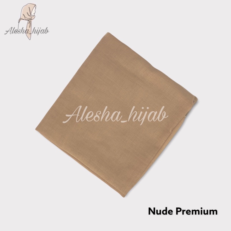 Segi Empat Paris | Jilbab Paris | Hijab Paris | Kerudung Paris Polos Premium-Nude Premium