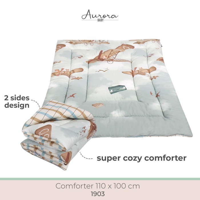 Selimut Bedcover Aurora Baby Bed Cover Comforter Katun Jepang - 1903