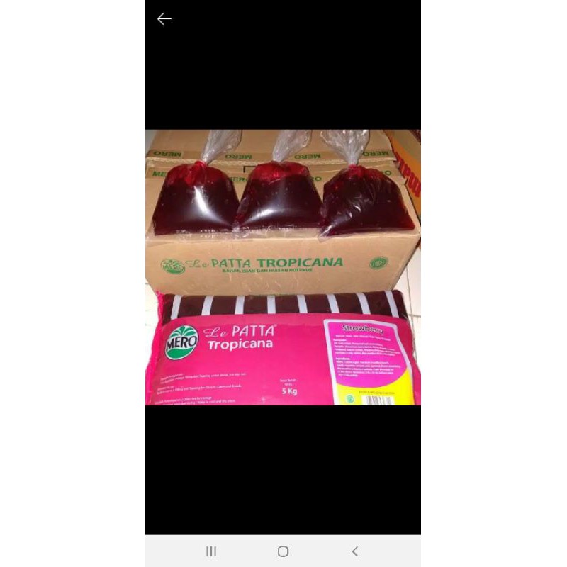 

selai strawberry dan blueberry le patta tropicana cf