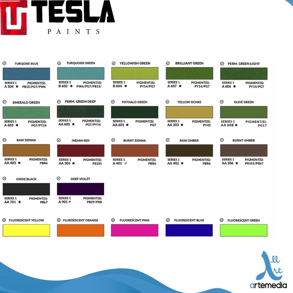 

Obral Berkualitas Cat Akrilik Tesla Acrylic Paint Color 125ml Cat Mural Titanium White