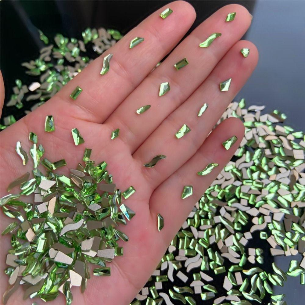 Mxbeauty 50pcs / Set Batu Kristal Berlian Imitasi Gaya Korea Untuk Dekorasi Nail Art