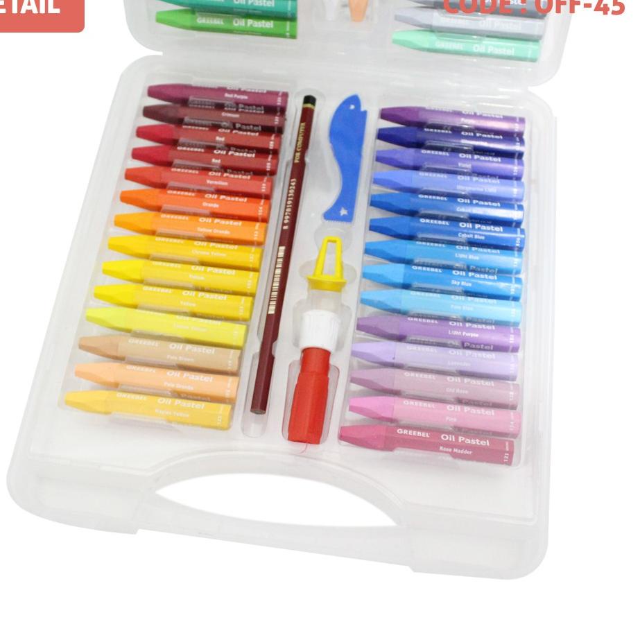

CODE1x1Wl--KRAYON ARTIST TRANSPARANT ISI 55 WARNA GREEBEL OIL PASTELS PP CRAYON GRIBEL ART - OFF-45