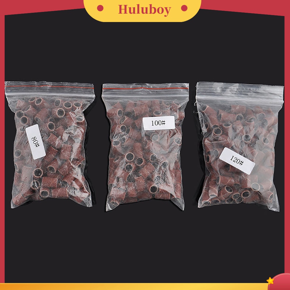 Huluboy Huluboy♡ 100pcs Amplas Buffer Band Untuk Mesin Bor Bits Grinding Nail Art