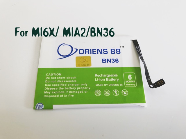 (P) Baterai batre battery Xiaomi Mi6X / MiA2 / BN36 Double power/ IC ORIENS88