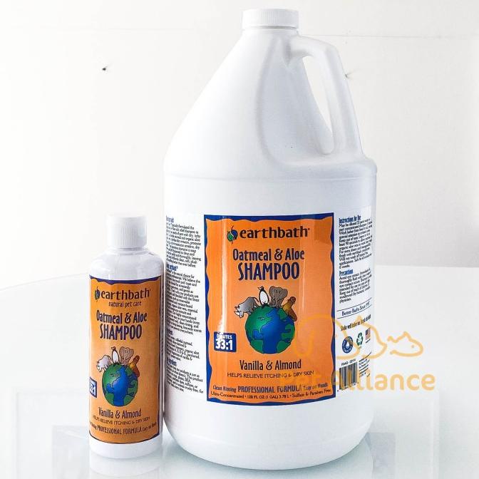 Earthbath Oatmeal & Aloe Shampoo Dog Cat Anjing Kucing REPACK 200ml