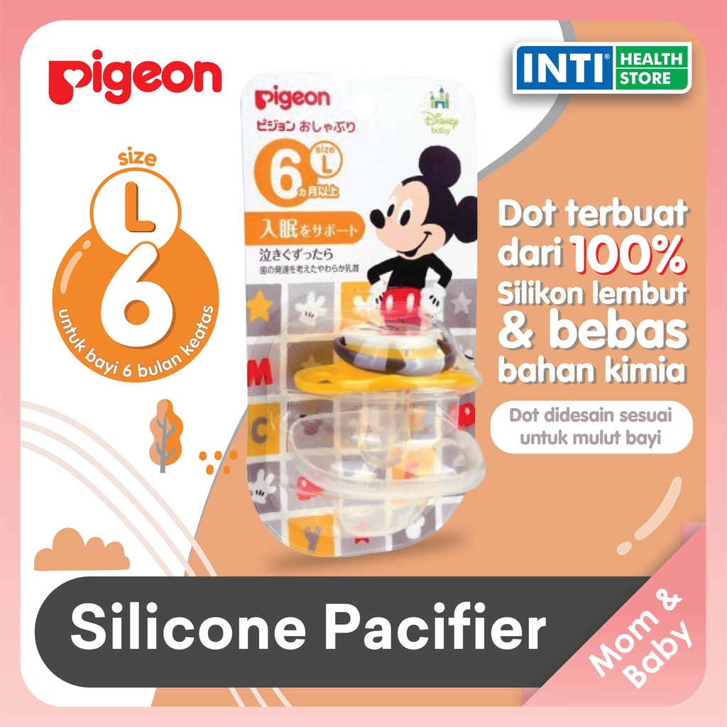 Pigeon | Silicone Pacifier Mickey Size M 3+ | Dot Bayi