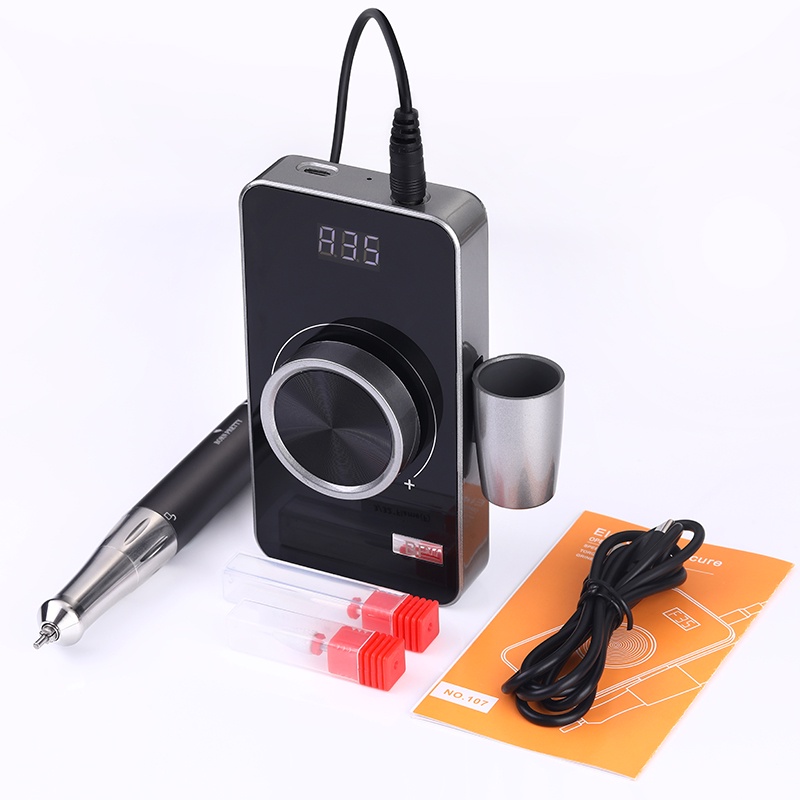 Set Mesin Bor Kuku Elektrik Uv Gel 35000 Rpm Untuk Manicure