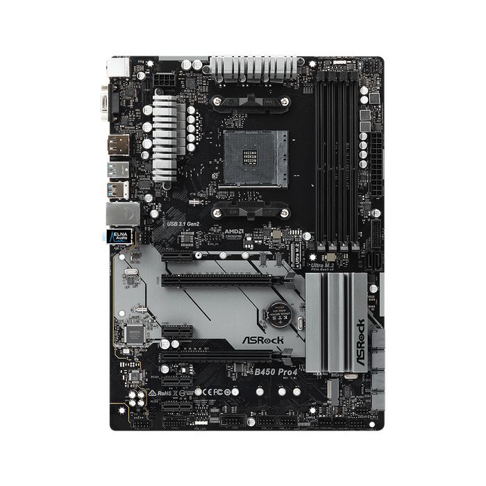 Motherboard Asrock AMD B450 PRO4 Socket AM4