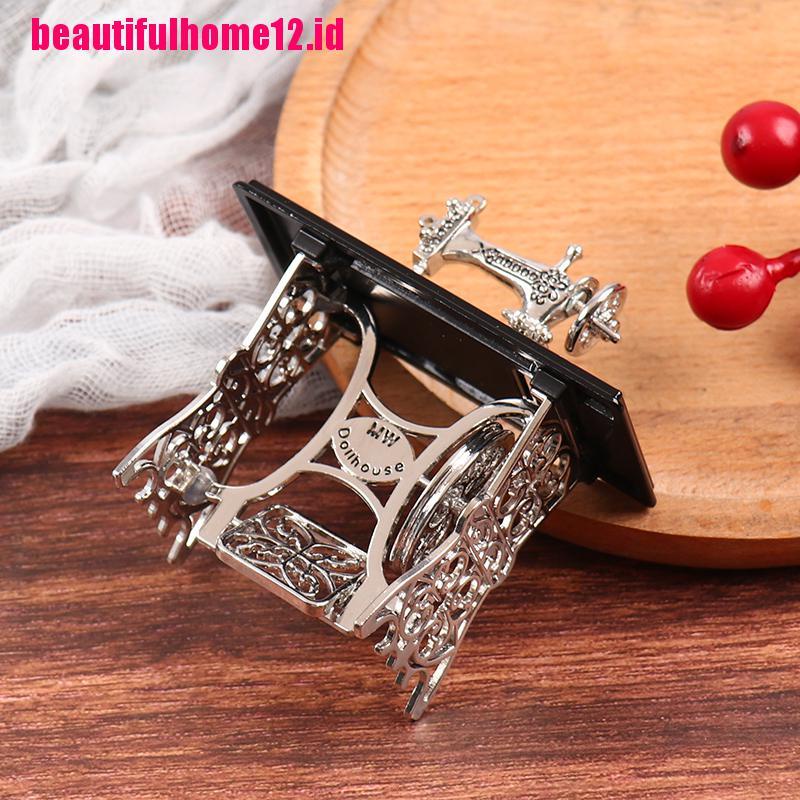 【beautifulhome12.id】Dollhouse Miniature Sewing Machine Furniture Toys Gifts Doll House Decor