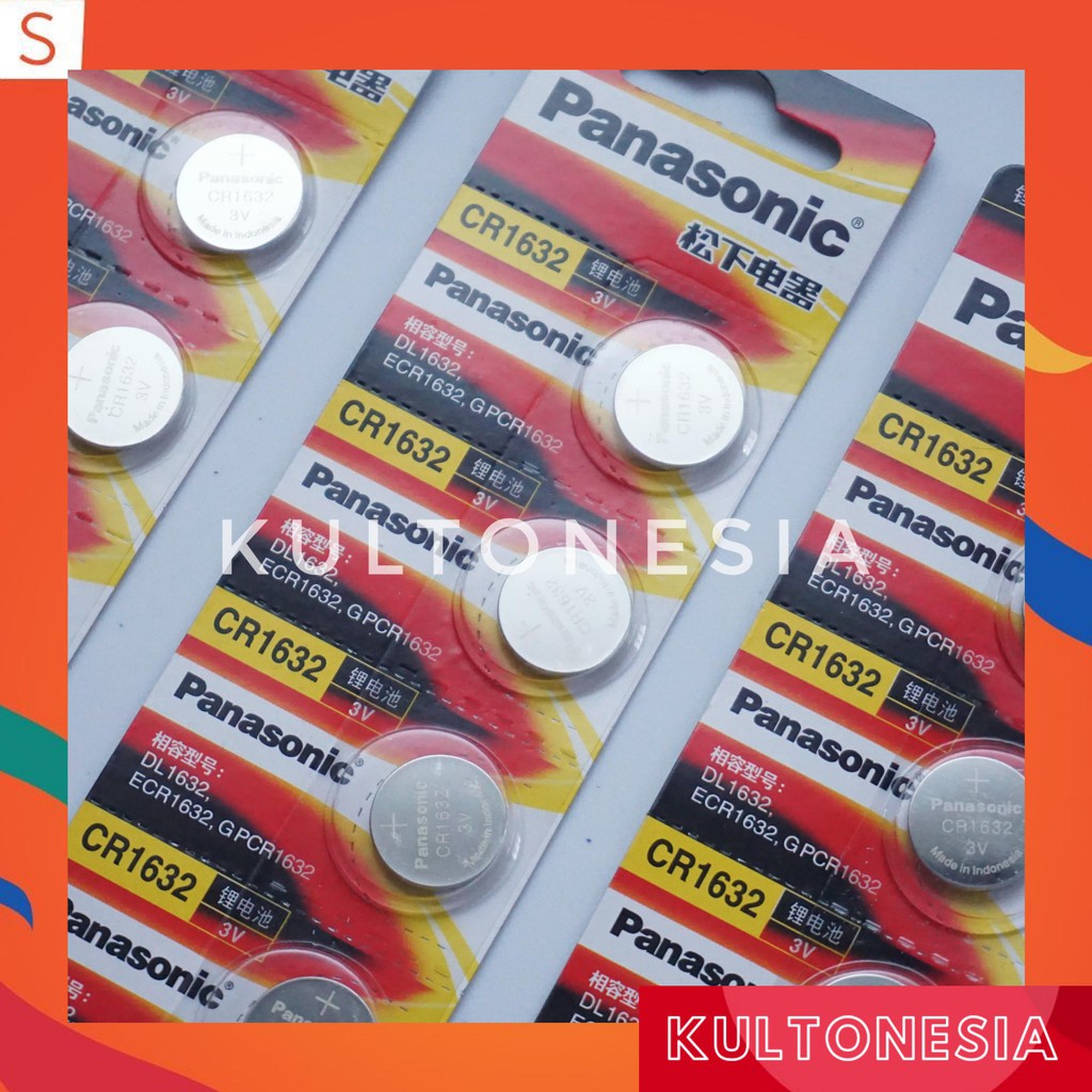 Baterai Panasonic Cr1632 Lithium 3V Original