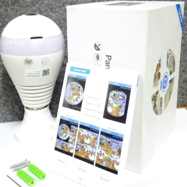 kamera cctv bohlam aplikasi v360