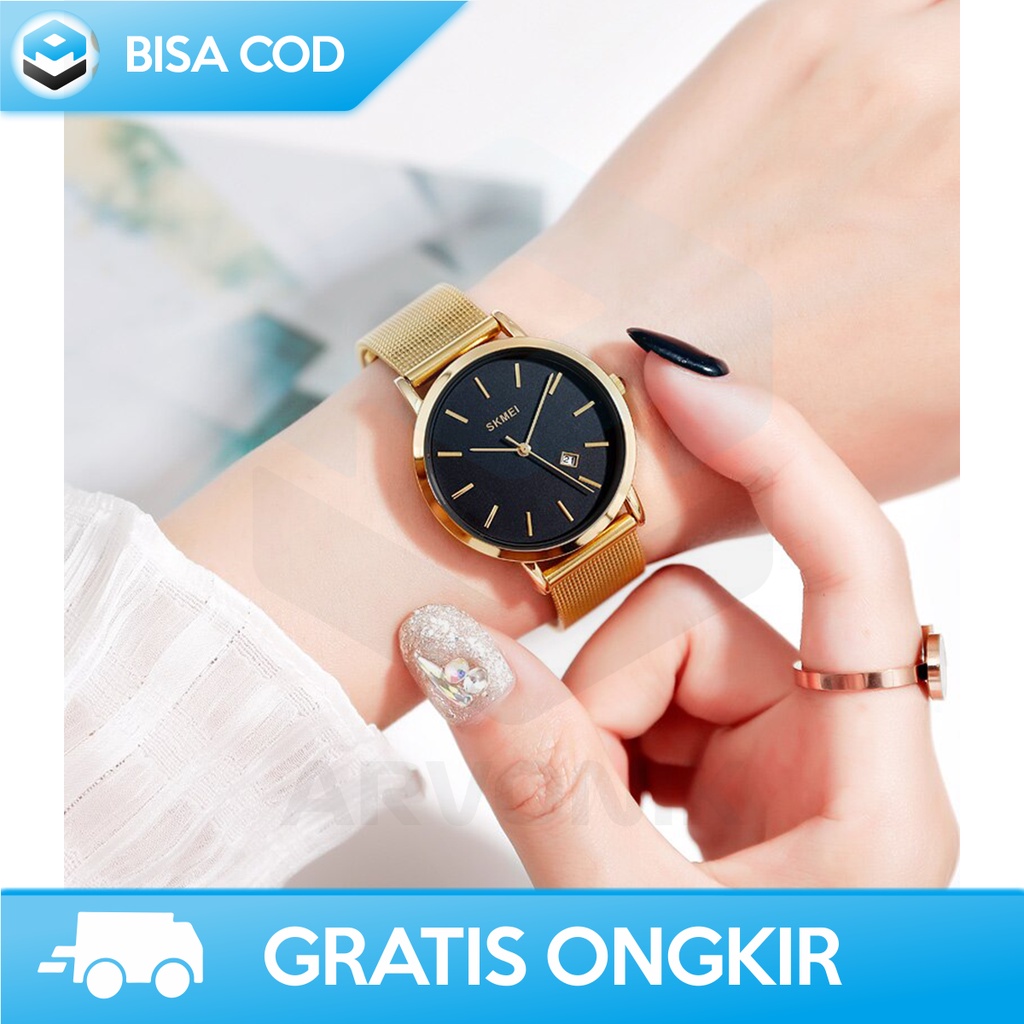 JAM TANGAN PRIA WANITA ANALOG RANTAI MINI SKMEI 1530 WATER RESISTANT