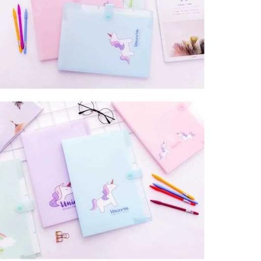 

☻ Multiple Layer Folder Map/Tempat/Organizer Penyimpanan File Unicorn - Hijau ♣