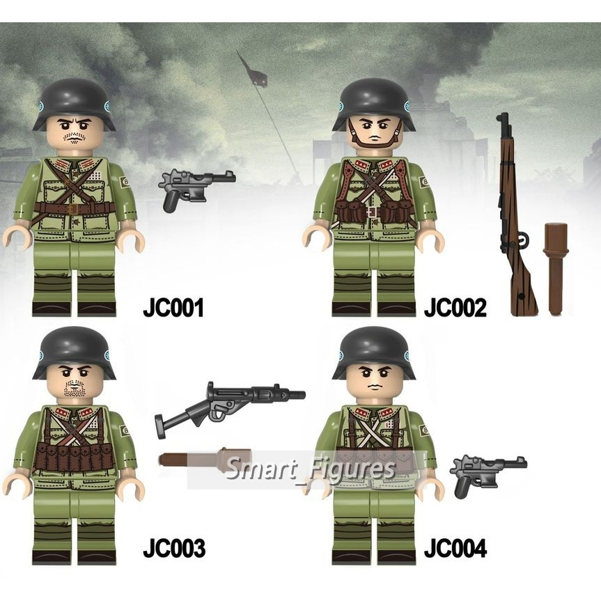 Mainan Action Figure Minifigures National Army Pisau Besar Team Eighth Route Army Volunteer Untuk Hadiah Anak Lakilaki