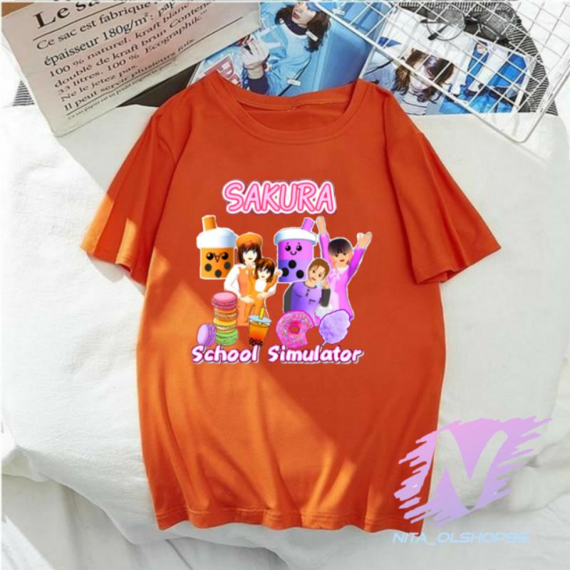 kaos anak Boba sakura school simulator baju boba