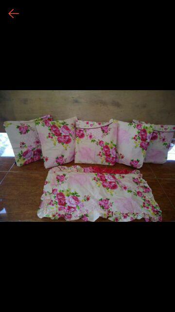 Set Sarung Bantal Sofa+taplak Meja
