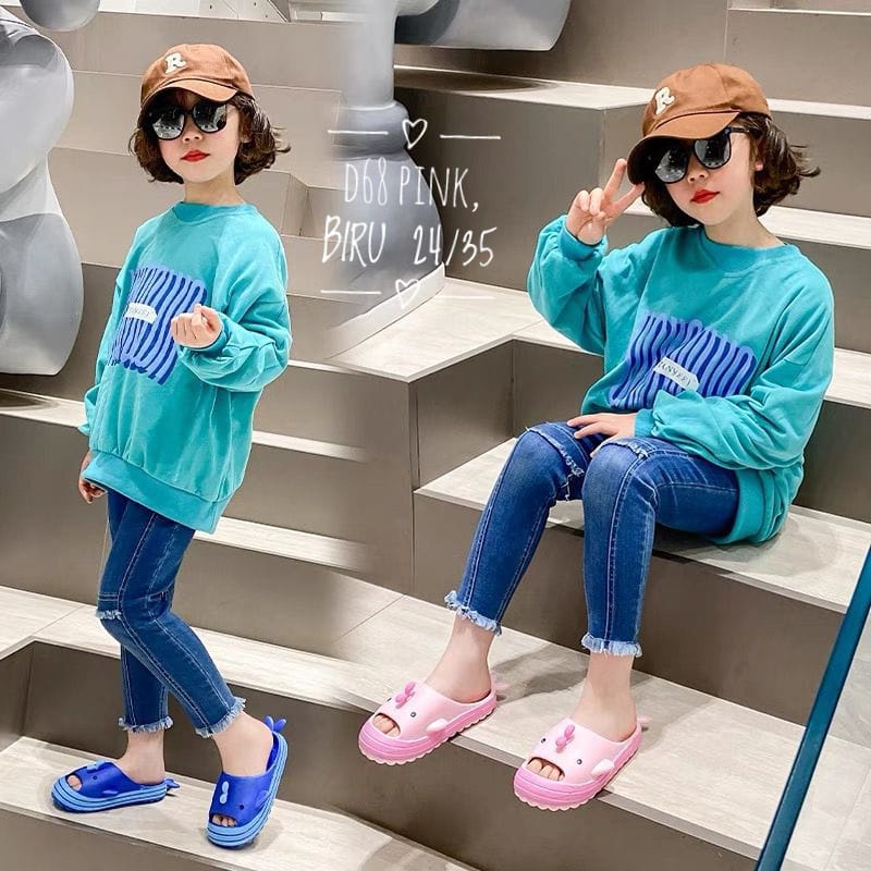 11.11   TERMURAH Sandal Slop Anak-anak Sandal IMPORT kekinian  24-35