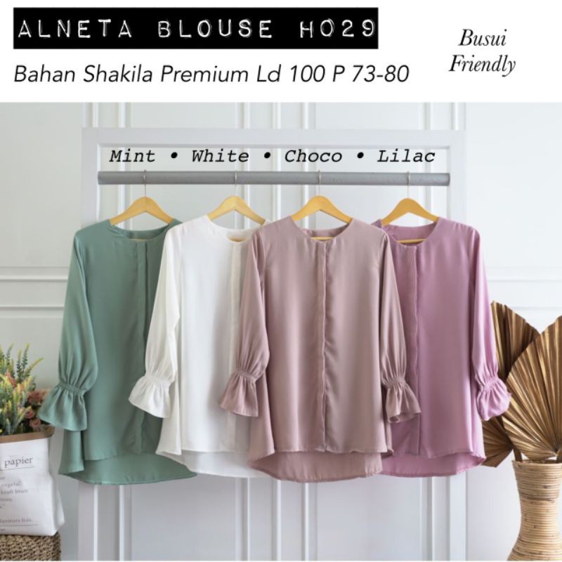 ALNETA BLOUSE / ATASAN KERJA / KEMEJA / ATASAN WANITA