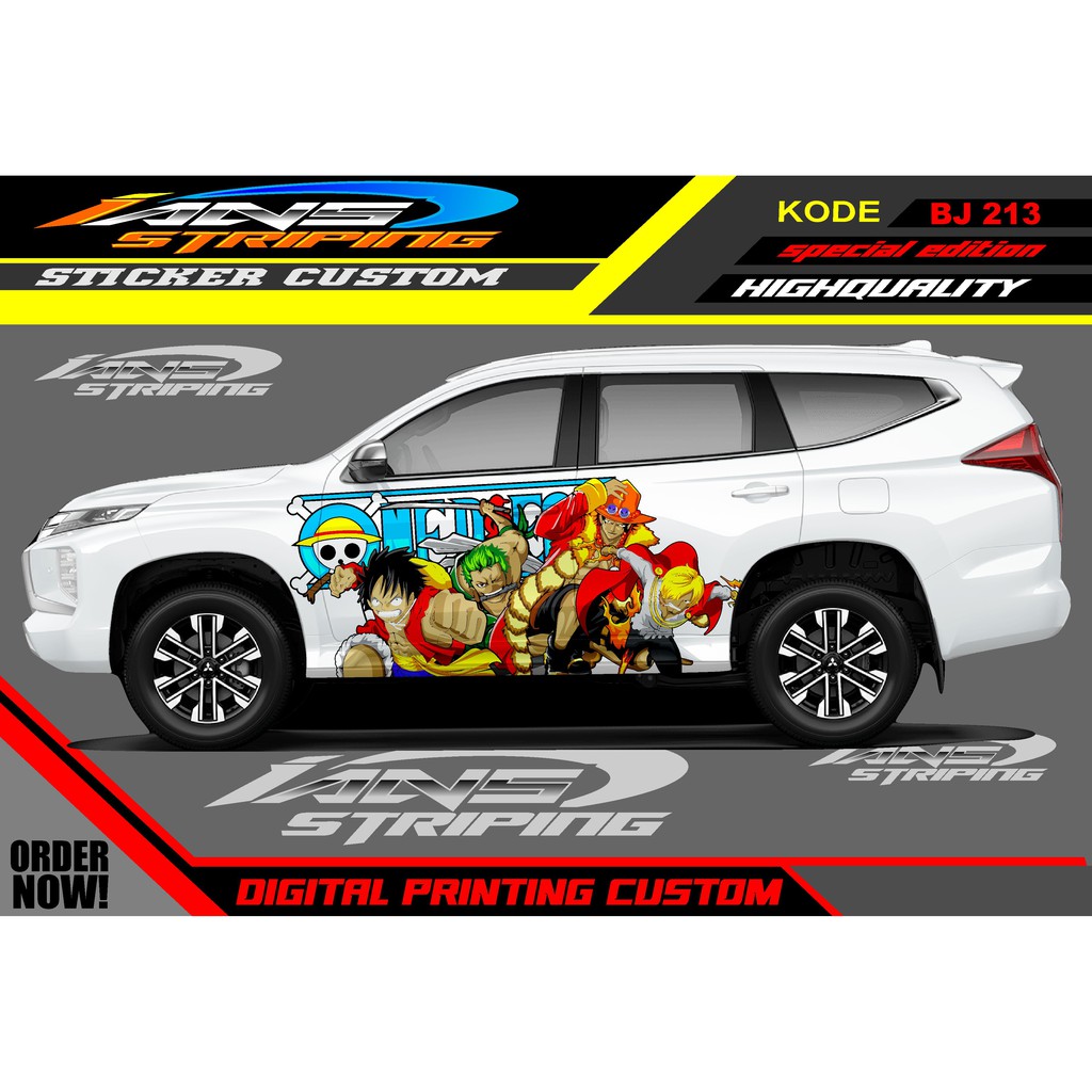 STIKER VARIASI MOBIL PAJERO, INNOVA, FORTUNER