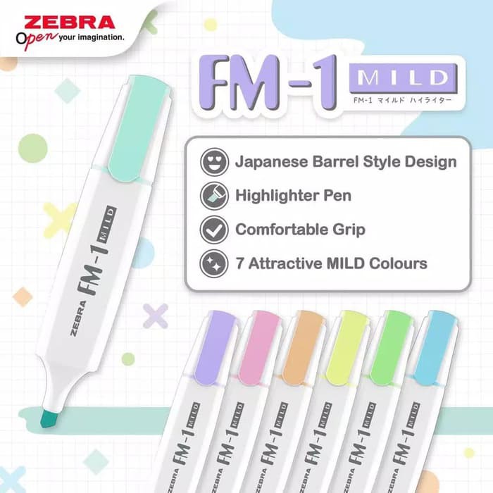 

Zebra FM-1 Mild Highlighter