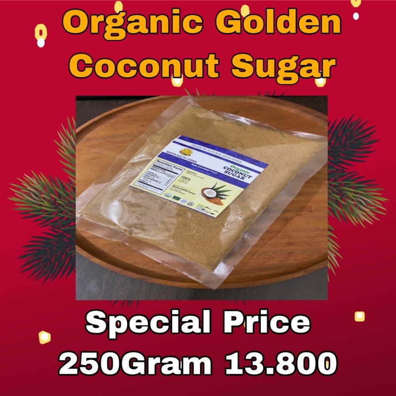 ORGANIC COCONUT SUGAR 250GR / GULA KELAPA ORGANIK 250gram