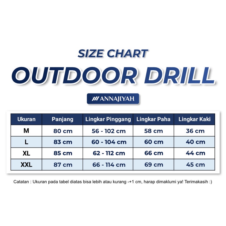 Celana Sirwal Outdoor bahan DRILL Premium Cingkrang Laa Isbal