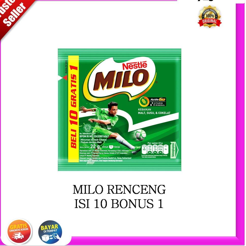 

Murmer--MILO / SUSU MILO RENCENG ISI 10 SACHET