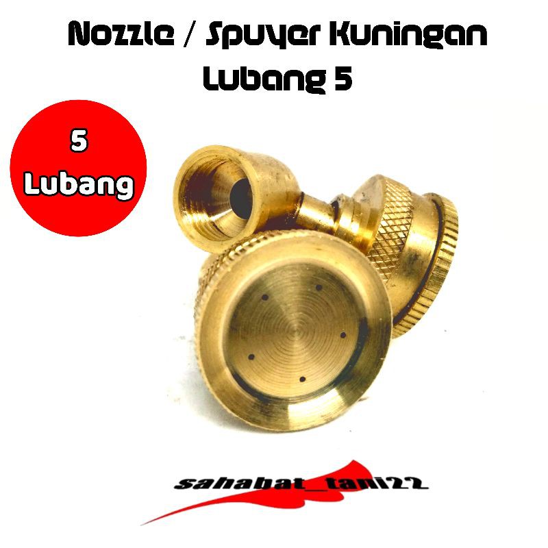 Nozzle sprayer spuyer kabut spuyer semprotan hama spuyer semprotan spuyer lubang 5 kuningan