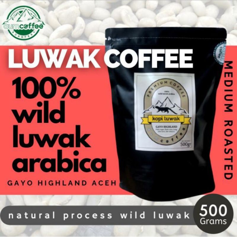 

KOPI LUWAK LIAR ARABICA Aum Coffee Roastery Gayo Aceh 500gr