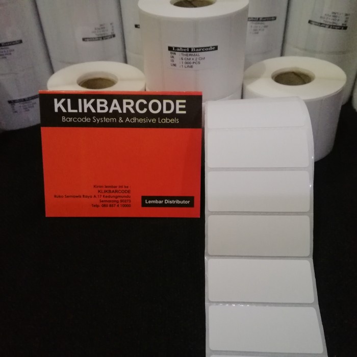 

LABEL THERMAL 50 * 20 MM STICKER BARCODE ISI 1000 PCS XPRINTER