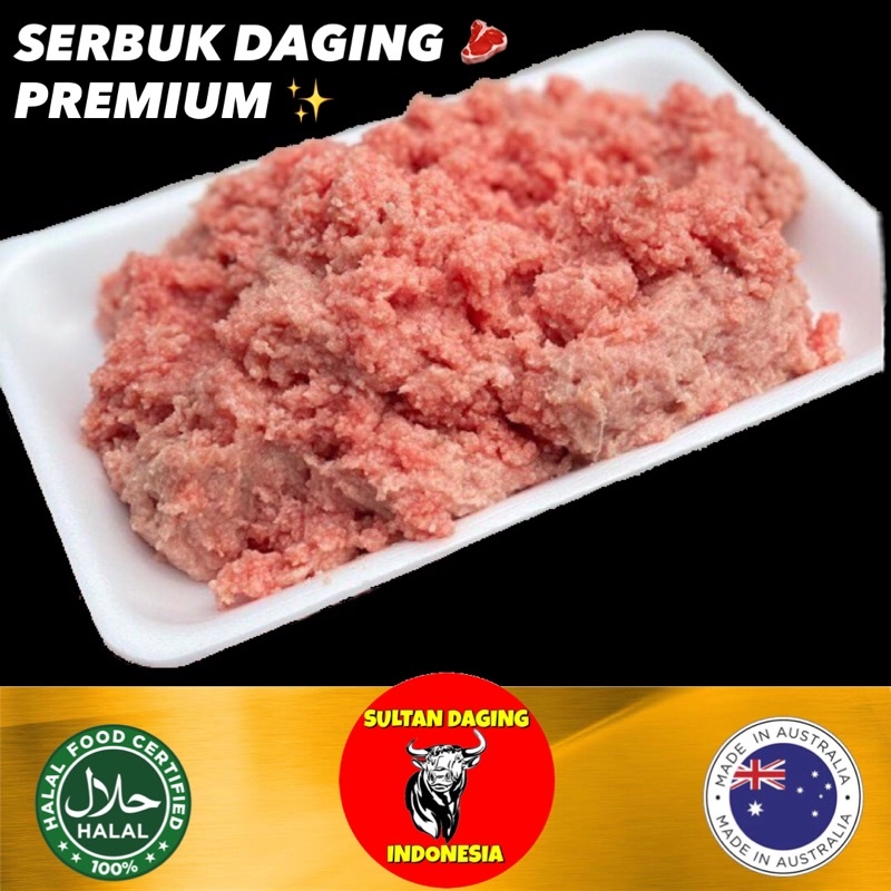 

SERBUK DAGING SAPI PREMIUM 500 GRAM IMPORT DARI AUSTRALIA/ SERBUK DAGING SAPI ORIGINAL/SERBUK DAGING