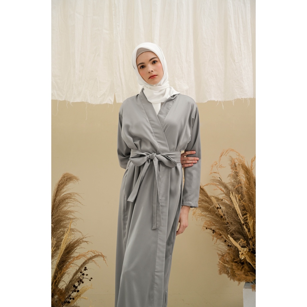 Basic Robe HIJAB FRIENDLY - KIMONO BRIDESMAID SATIN + FREE BORDIR (TULISAN BEBAS BISA NAMA)