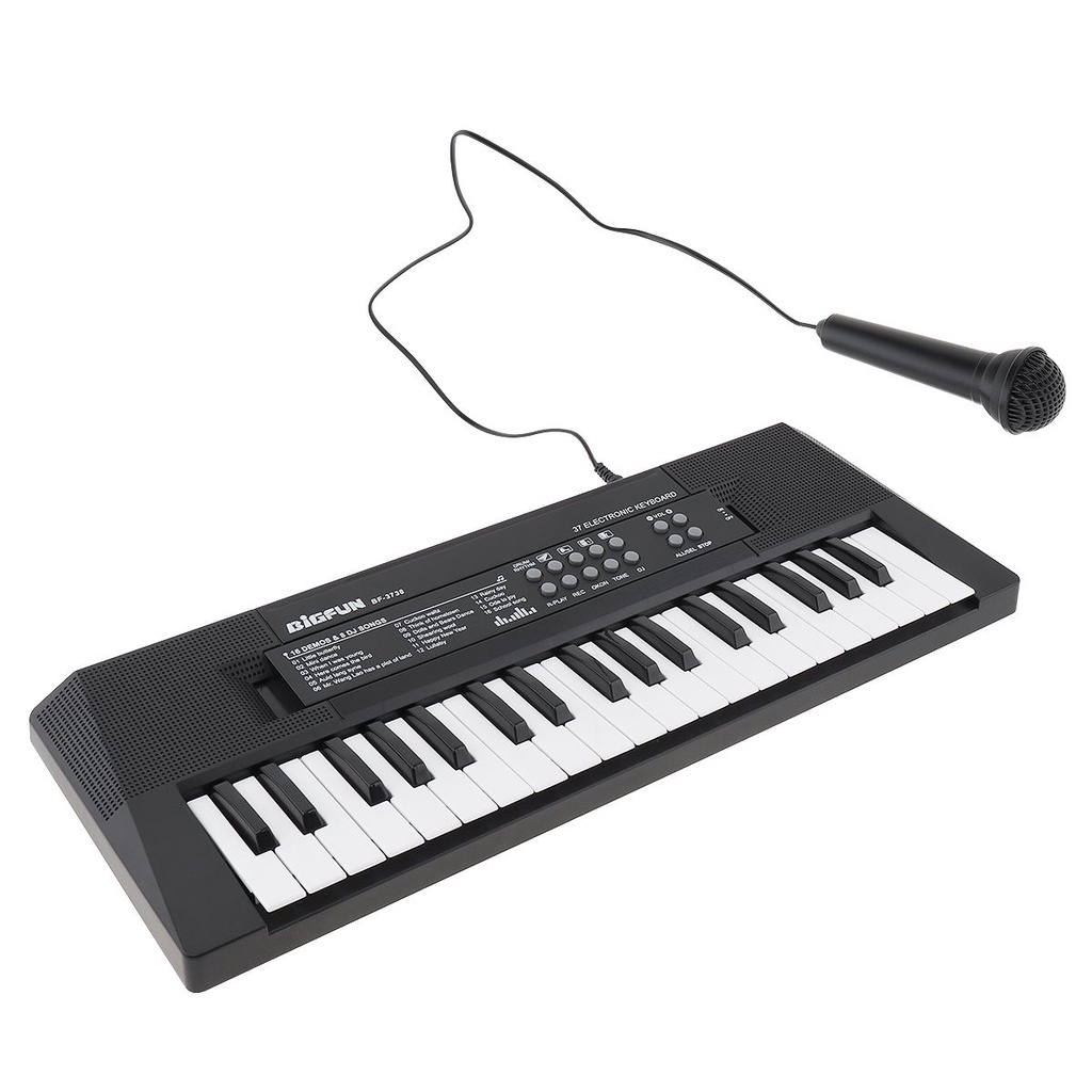 Keyboard Piano Digital Elektronik 37 Kunci Dengan Mikrofon Untuk Hadiah Ulang Tahun