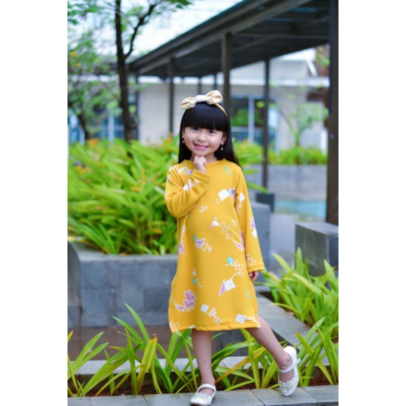 KICHI dress 3-5 tahun baju ANAK PEREMPUAN GUDANG.CLODI