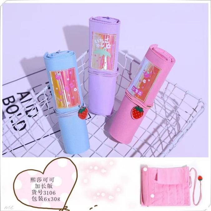 

Promo Awal tahun Tempat Pinsil Gulung Roll Pencil Case Pouch Kosmetik Korea Style Impor Promo Awal tahun