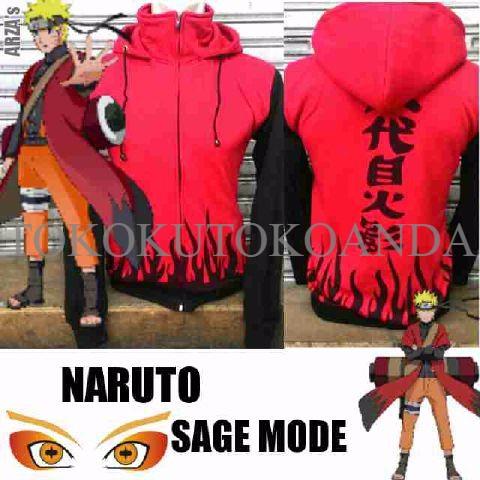 JAKET NARUTO MERAH / JAKET NARUTO / JACKET