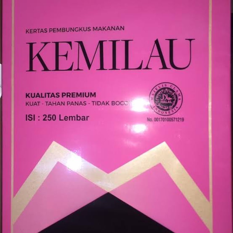 

Kemilau Pink Kertas Bungkus Makanan (250 Lembar) Uk 27.5x37.5