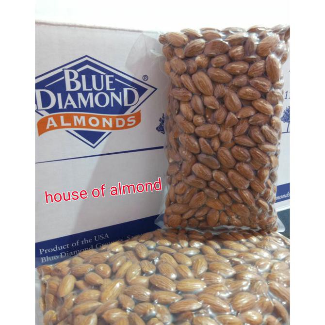 

Roasted Almond Premium (Panggang) Kacang Almond Blue Diamond 500Gram Pulaurengas.Com2