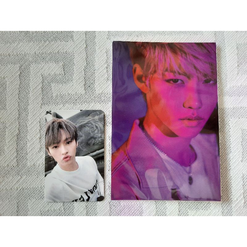 pc&postcard Straykids yellow wood (lee know,felix)